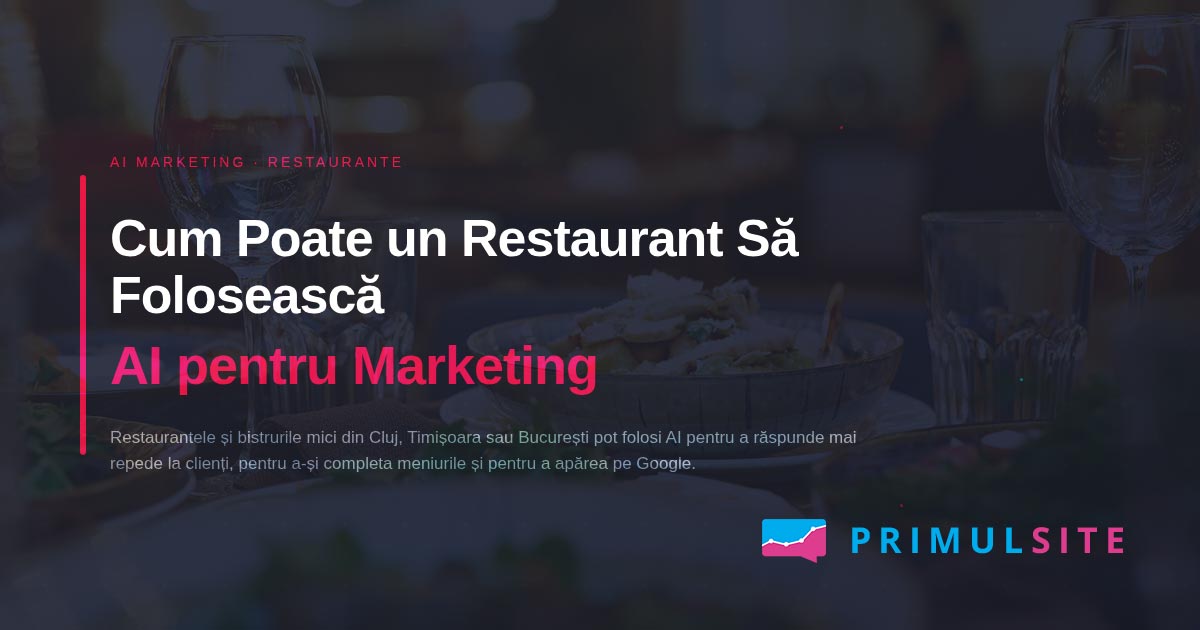 Ce poate face concret un restaurant mic cu AI